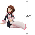 Doll Gift Collection Uraraka Action Seated Ochaco Academy MHA Anime New Hero Character Doll Ochakopvc Model 10 cm. 