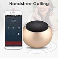 Mini Boost Portable Bluetooth Speaker 4D Mini Electroplating Speaker, Power Button Control, Compatible with All Smartphones Auto-Pairing, Type-C Rechargeable, Wireless Speaker. 
