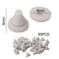 50pcs Rubber Silicone Nozzle Nipple Replacement Part Water Outlet Top Spray Parts Shower Accessories. 
