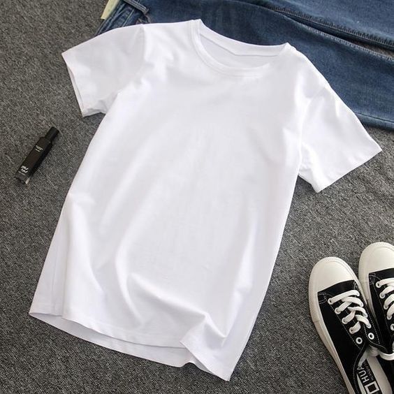 White%20Cotton%20Plain%20T-shirt%20for%20Men%20-%20Image%202