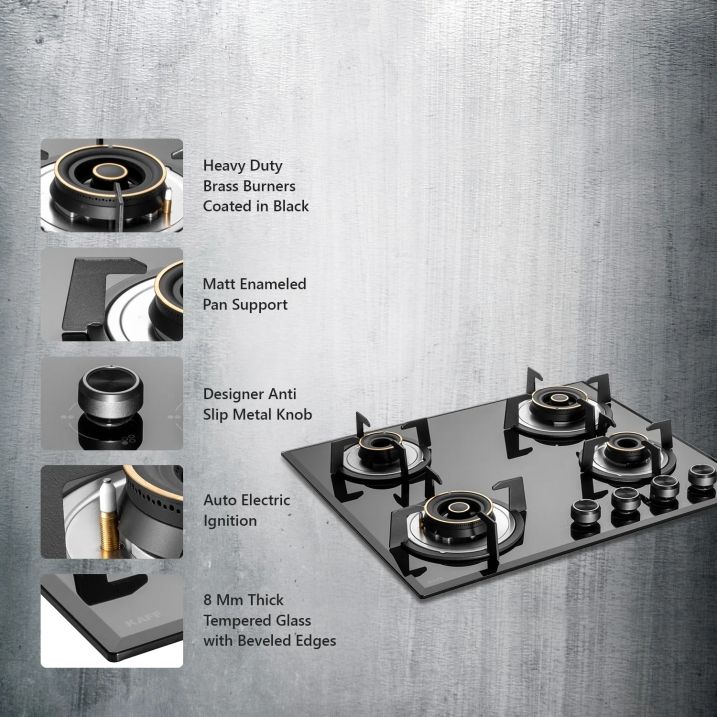 KAFF%204%20Burner%20Built-In-Hobs%20%7C%20Alton%20ALNF%20604%20%7C%2060cm%20%7C%20Auto%20Electric%20Ignition%20%7C%20Black%20Tempered%20Glass%20(8%20mm%20Thick)%20%7C%20Designer%20Anti%20Slip%20Metal%20Knob%20-%20Image%207