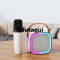 Difutagui A microphone includes a compatible bluetooth light LEDRGB with cara Fashion portable K12 mini OK microphone and speaker, speaker microphone (. 