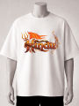 Hindu Graphic Printed T-Shirt Black, Blue, Brown, Cream, maroon, white. 