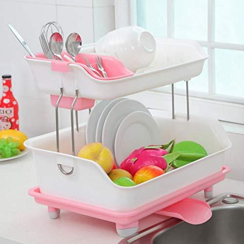 Double Draining Rack Multipurpose Dish Draining Rack Double Layer Dish Drainer Rack | Daraz ...