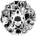 Artsy Home 25/50pcs Cool Gothic Moon Aesthetic Stickers for Laptops and Cellphone Cover. 