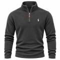 Winter Warm Polar Fleece Half Zip Sweatshirt | Soft Thermal Pullover For Men. 