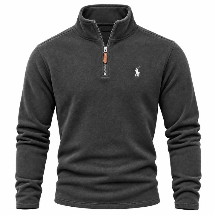 Winter%20Warm%20Polar%20Fleece%20Half%20Zip%20Sweatshirt%20%7C%20Soft%20Thermal%20Pullover%20For%20Men%20-%20Image%202