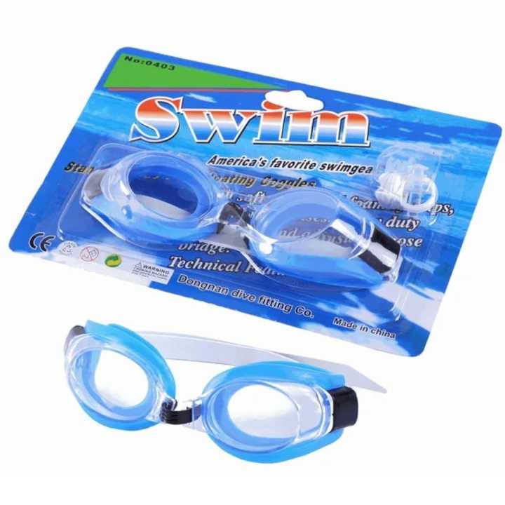 Unisex Swimming Glasses With Earplugs And Nose Clip Summer Diving Swimming Glasses Plastic Rubber Goggle Set For Kids And Adults