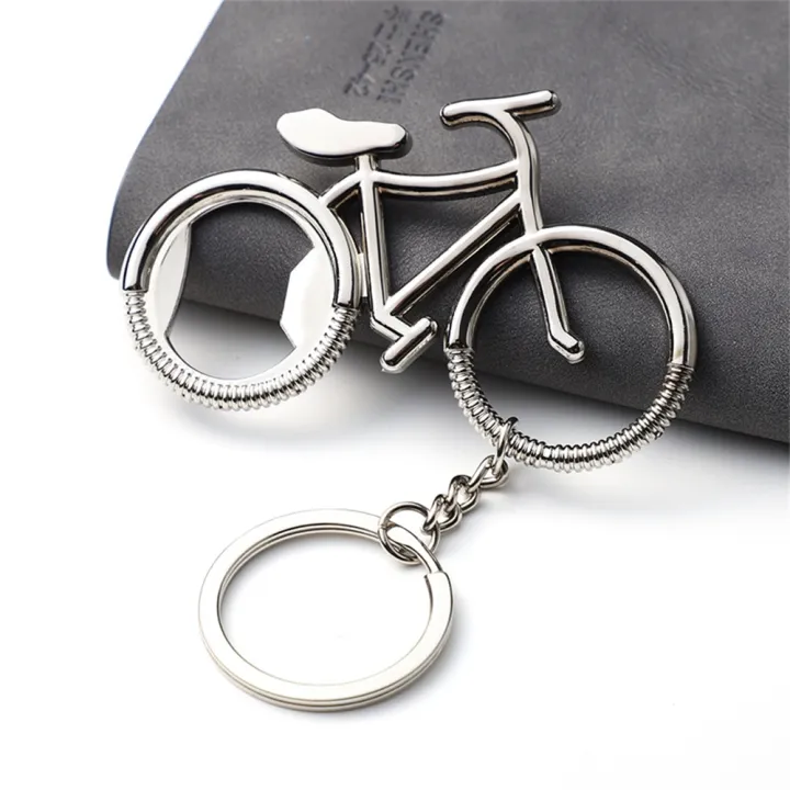 Push Bike Key Rings 1pc Creative Bicycle Keychain Portable Metal Bike Shaped Bottle Opener ...