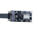 MPCIe to M.2 Key A.E. Extension Cable , Mini Pcie MPCI-E Card to NGFF M2 A.E. Slot Extension Adapter Cable. 