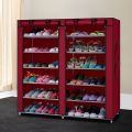 Double-Row Fancy 6 Layer Shoe Rack. 