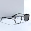 Changeable Blue Ray Cut Metal Frame/Without Cover/Day Night Sunglasses For Men. 