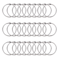 2 Inch 50 Pack Loose Leaf Binder Rings Binder Rings Nickel Plated Steel Binder Rings Keychain Key Rings, Metal Rings. 