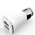 LDNIO 2 Port USB AUTO ID CAR Charger Output 3.6A with USB Cable (C301)- White. 