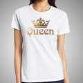 King Queen & Princess3 Pcs Printed T-Shirt For Men & Women. 