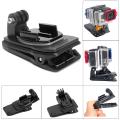 Dual Action Camera Backpack Clip Mount Rucksack Clip Mount 360 Degree Rotary Dual-Cam Clip Compatible For Gopro And Action Camera. 