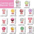 Party Decorations Set,Colorful Banner&Candy Themed Party Hanging Swirls Lollipop Decoration. 