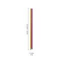 Reusable 304 Stainless Steel Boba Straws 12mm Colored Metal Straw Slanted Mouthed Straight Tubes Stir Tube For Bubble Tea Tapioca Pearl. 