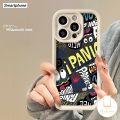 Smartphone MissConnie Graffiti Little Monster Panic Demons Cute Ghost Case Compatible For IPhone 7Plus 11 13 Original 12 15 14 Pro Max XR XS X MAX 7 15 6S 6 8 Plus SE 2020 Couples Angel Eyes Soft Shockproof Case. 