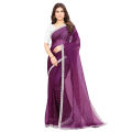 Self Design Bollywood Net Saree For Women. 