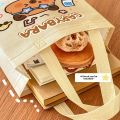 New Non-woven Capybara Tote Bag Reuse Shopping HandBag Cartoon Capybara Birthday Gift Bag Portable Capybara Print Canvas Bag. 