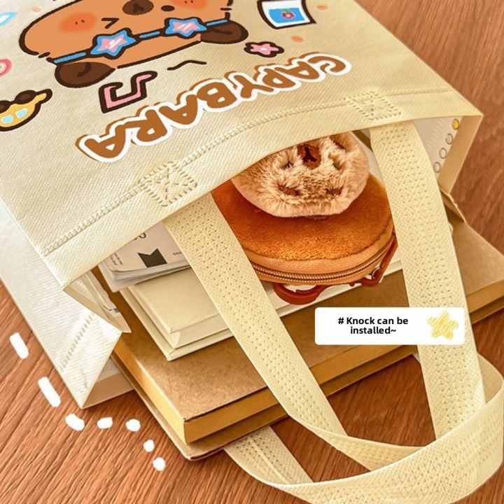 New%20Non-woven%20Capybara%20Tote%20Bag%20Reuse%20Shopping%20HandBag%20Cartoon%20Capybara%20Birthday%20Gift%20Bag%20Portable%20Capybara%20Print%20Canvas%20Bag%20-%20Image%207