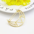 Pebbles Nepal Gold Geometric Moon Hair Clip for Women | Simple Korean Style Hairclips Hairpin - 6pcs. 