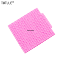 Clay polymer epoxy shaker embossing mold silicone decoration fudge mat texture castle brick lattice cake brick DIY flexible mold. 