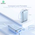 Green Turbo Mini Power Bank | 20000mAh Capacity | 22.5W Fast Charging | Ultra Slim & Compact | Built-in Cable | PD Input/Output | LED Digital Display | Li-Polymer Battery | Pocket-Friendly | Lanyard | 6 Months Warranty| | Travel Ready | UV Coated. 