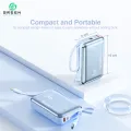 Green Turbo Mini Power Bank | 20000mAh Capacity | 22.5W Fast Charging | Ultra Slim & Compact | Built-in Cable | PD Input/Output | LED Digital Display | Li-Polymer Battery | Pocket-Friendly | Lanyard | 6 Months Warranty| | Travel Ready | UV Coated. 
