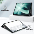 Premium Leather Flip Case For Oneplus Pad 11.61 Inch 2023 With Pencil Holder Hard Pc Shockproof Tri-Fold Hybrid Slim Cover. 