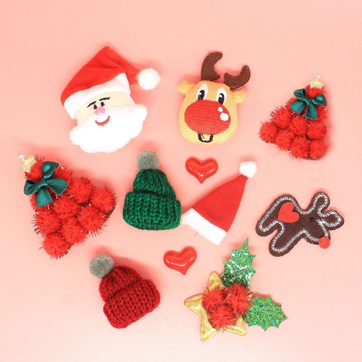 5PCS/set%20Fashion%20DIY%20craft%20Sweater%20Badge%20Clothes%20Plush%20%20Snowman%20Hat%20Accessories%20Christmas%20Ornament%20-%20Image%207