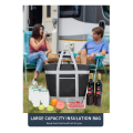 NAMUNY Insulated Cooler Bag, Reusable 40L Soft Cooler Bags, Cooler Leak Proof Portable Thermal Bags for Groceries Beach Black. 