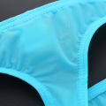 CARAT Men Thong Men's Low-rise Thong Briefs Comfortable Ice Silk Underwear for Daily Wear Slim Fit with Elastic Waistband Favorite Versatile. 