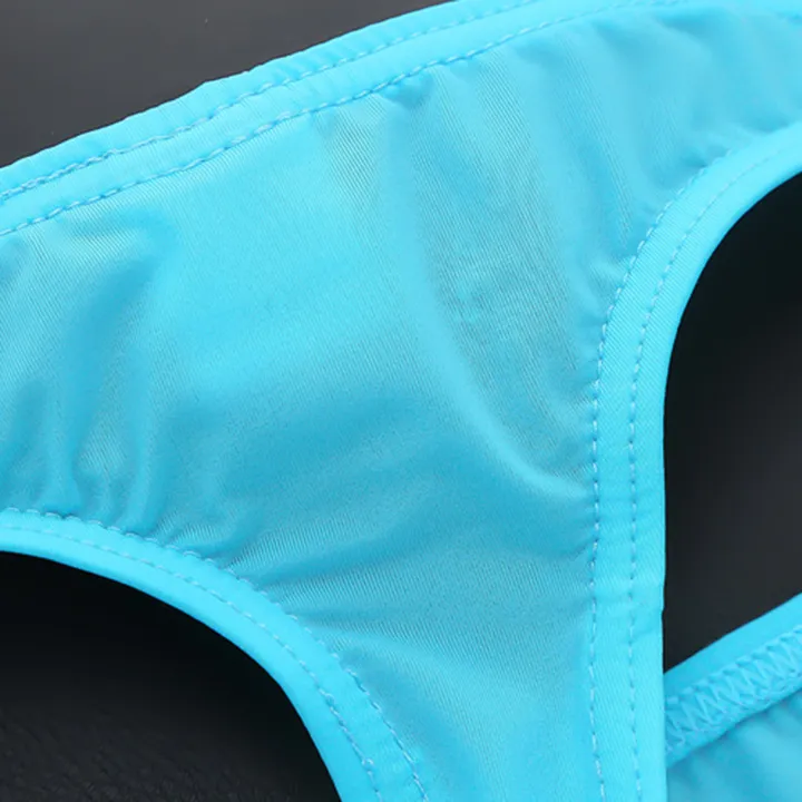 CARAT%20Men%20Thong%20Men's%20Low-rise%20Thong%20Briefs%20Comfortable%20Ice%20Silk%20Underwear%20for%20Daily%20Wear%20Slim%20Fit%20with%20Elastic%20Waistband%20Favorite%20Versatile%20-%20Image%203
