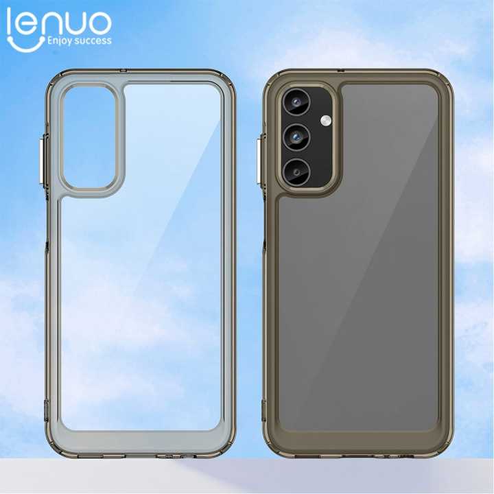 Lenuo Cover For Samsung Galaxy A15 5G Case Coque Fundas Hard Translucent Clear Case