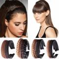 【VisioN Super Shop】Anti-Slip Headband Twist Braid Braid Hair Hoop Retro Elegant Wig Braided Hair Accessories. 