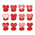2024 Valentine'S Day Spiral Charms Valentine'S Day Heart Party Charms Easy Install Easy to Use. 