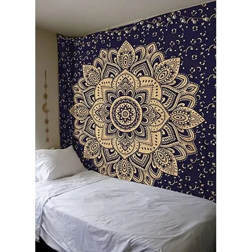Golden%20Mandala%20Tapestry%20Wall%20Hanging%20for%20Home%20Decor%20-%20Bohemian%20Style%20Fabric%20Art%20for%20Living%20Room%20or%20Bedroom%20-%20Image%202