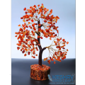 Stone Tree,Red Carnelian Crystal Tree – Handmade Gemstone Bonsai for Protection & Home Decor by Keshav Handicraft. 