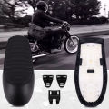 (COKP) Motorcycle Retro Seat Vintage Hump Seat Cafe Racer Saddle Flat Pan For CG125 CB350 CB400 CB500 CB750 SR400 XJ XS. 