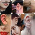 Sutuiying 1PC Titanium 20G Hinged Segment Nose Septum Rings Body Clips Hoop For Women Men Cartilage Helix Lip Eyebrow Piercings Jewelry. 
