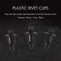 50x Plastic Rivet Bike Fairing Trim Panel Fastener Clips 6mm for Black. 