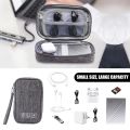 Waterproof Cable Storage Bag/ Digital Electronic Organizer Bag / Portable USB Data Line Charger Plug Storage Bag Travel Cable Organizer. 