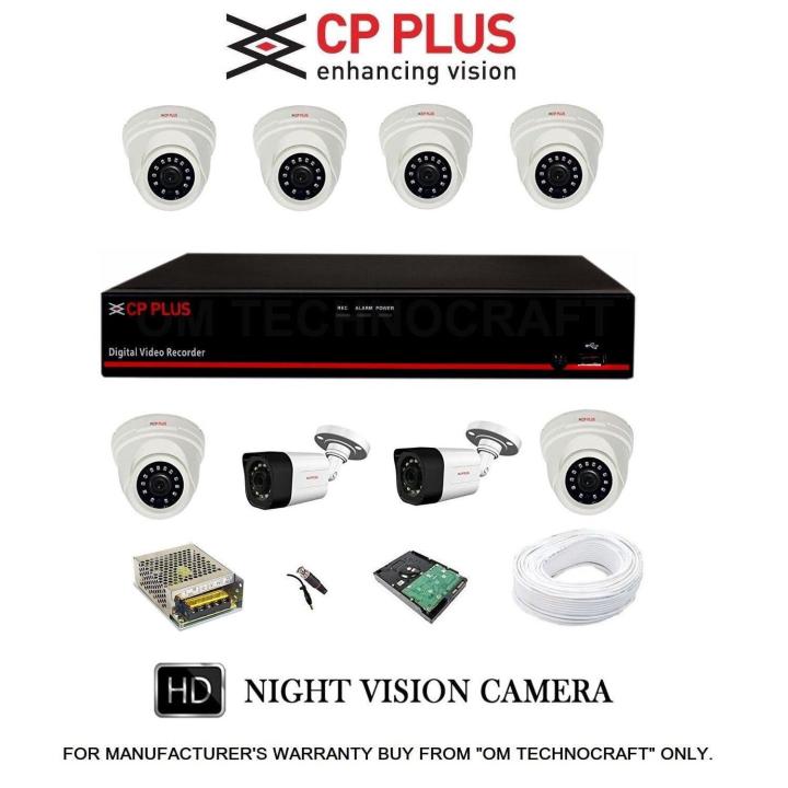 Cp%20Plus%208%20Hd%20Cctv%20Cameras%20And%208Ch%20Hd%20Dvr%20Kit%20With%201Tb%20Hard%20Disk%20+%20All%20Accessories%20-%20Image%204
