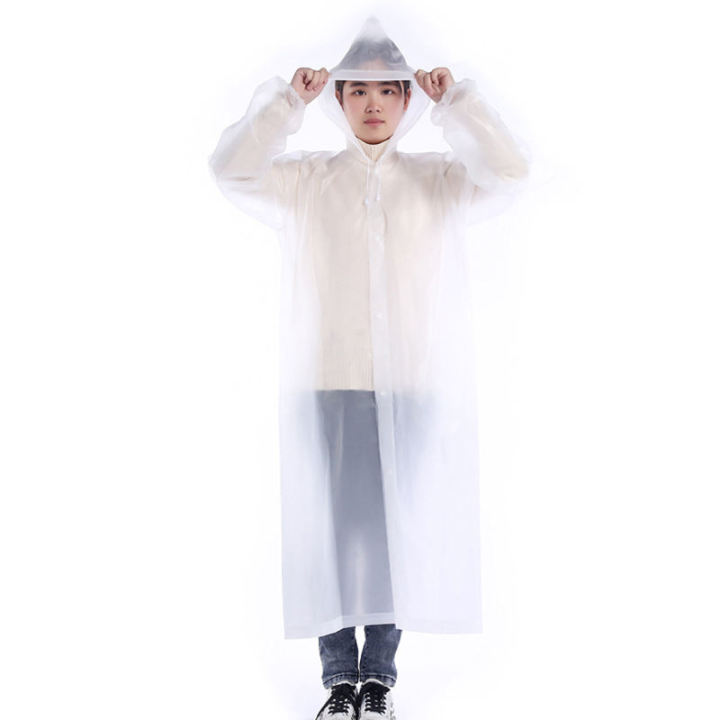 EVA%20Waterproof%20Reusable%20Transparent%20Hooded%20White%20%20Raincoat%20-%20Image%203