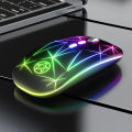 A20 Bluetooth Wireless Mice 2.4Ghz Light Emitting Charging RGB Gaming Office 5 Keys Metal Scroll Wheel. 