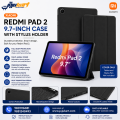 Xiaomi Redmi Pad 2 SE 9.7-inch / 11 inch Tri-Fold Case with Stylus / Pen / Pencil Holder. 