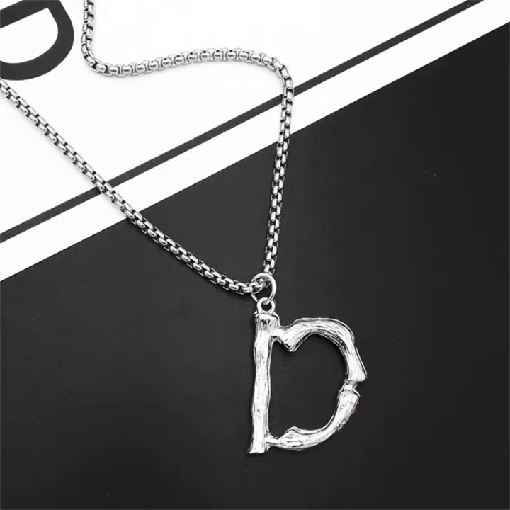 VaryGood%20Initial%20Letter%20Pendant%20In%20Box%20Chain%20Necklace%20For%20Men%2060cm%20-%20Image%204