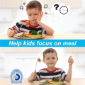 1 PCS Rechargeable Visual Timer with Clock and Night Light,60 Minute Countdown Timer ABS with Low Battery Reminder for Kids Adults. 